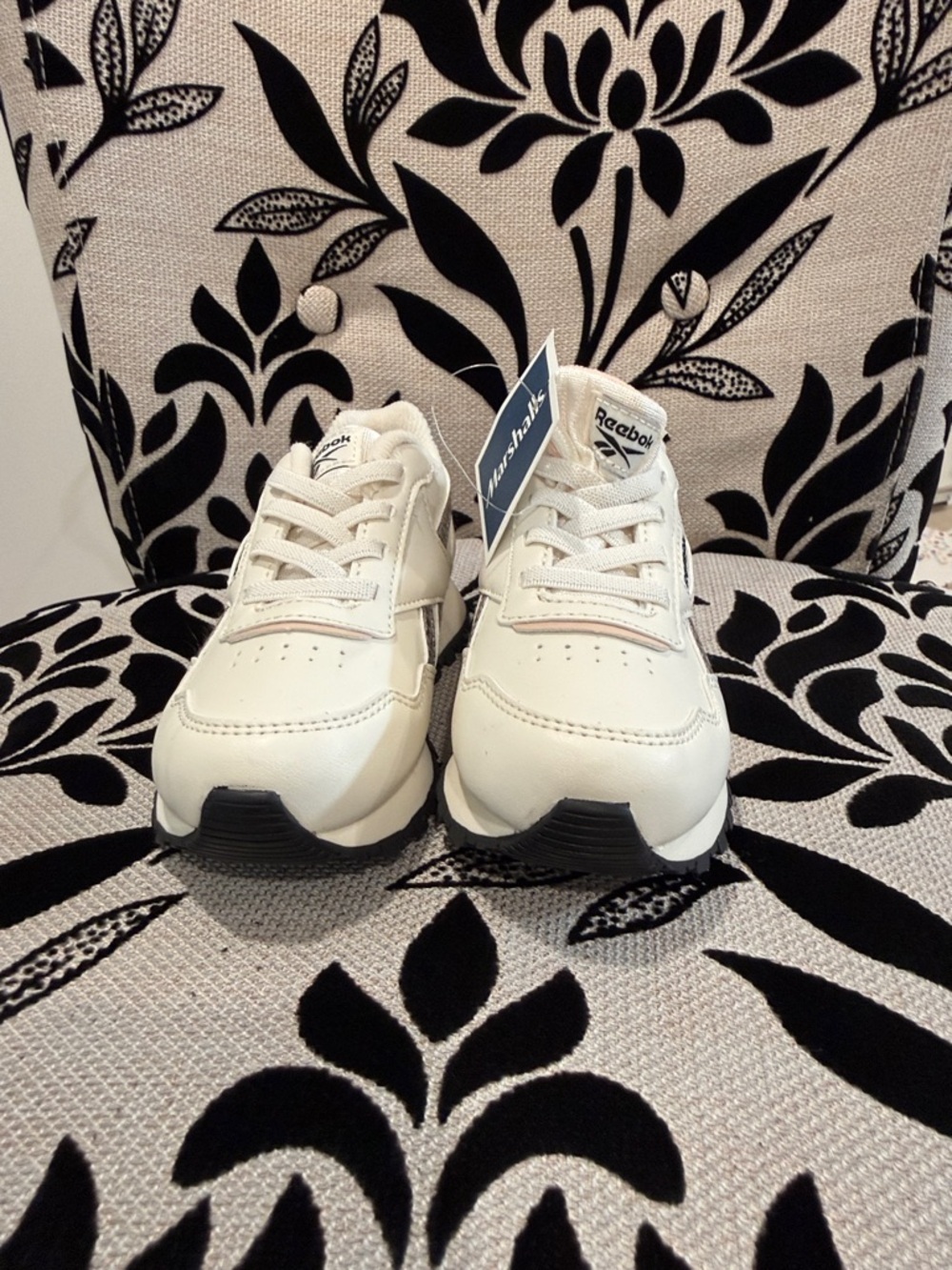 Reebok Kids White Lace-Up Casual Sneakers